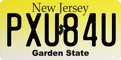 NJ license plate PXU84U