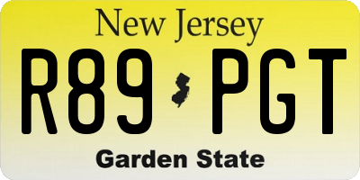 NJ license plate R89PGT