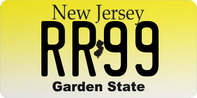 NJ license plate RR99