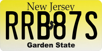 NJ license plate RRB87S