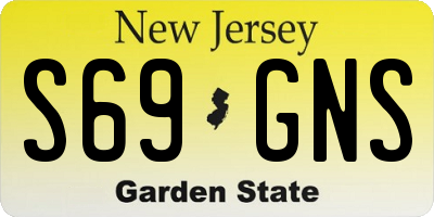 NJ license plate S69GNS