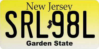 NJ license plate SRL98L