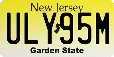 NJ license plate ULY95M