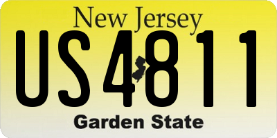 NJ license plate US4811