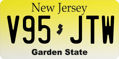 NJ license plate V95JTW