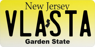NJ license plate VLASTA