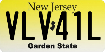 NJ license plate VLV41L