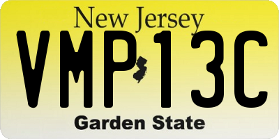 NJ license plate VMP13C