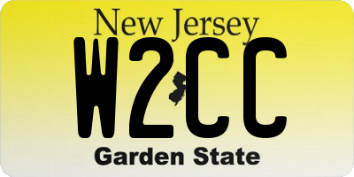NJ license plate W2CC