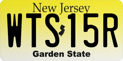 NJ license plate WTS15R