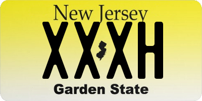 NJ license plate XXXH