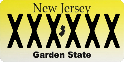 NJ license plate XXXXXX