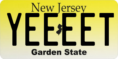 NJ license plate YEEEET