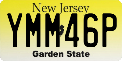 NJ license plate YMM46P