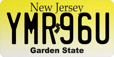 NJ license plate YMR96U