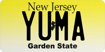 NJ license plate YUMA