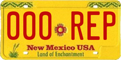 NM license plate 000REP