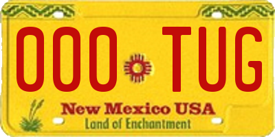 NM license plate 000TUG