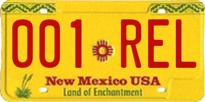 NM license plate 001REL
