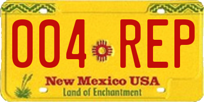 NM license plate 004REP