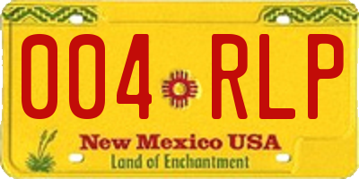 NM license plate 004RLP