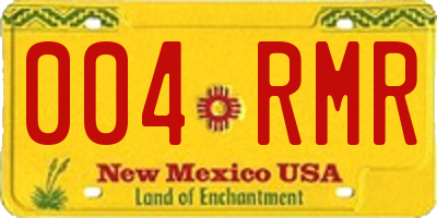NM license plate 004RMR