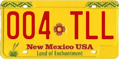 NM license plate 004TLL