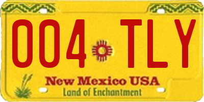 NM license plate 004TLY