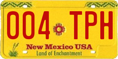 NM license plate 004TPH