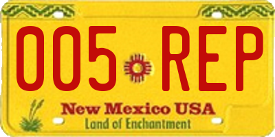 NM license plate 005REP