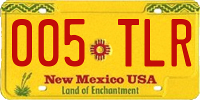 NM license plate 005TLR