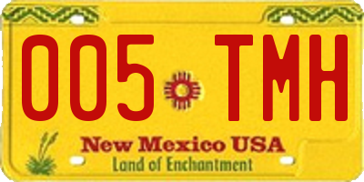NM license plate 005TMH