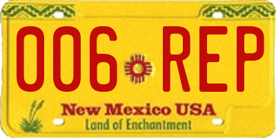 NM license plate 006REP