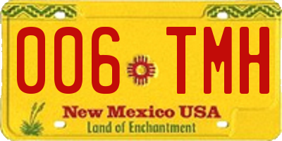 NM license plate 006TMH