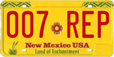 NM license plate 007REP