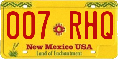 NM license plate 007RHQ