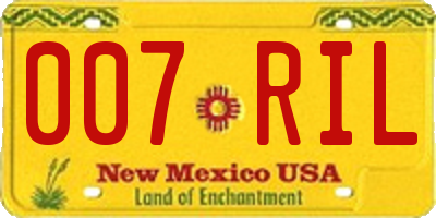 NM license plate 007RIL