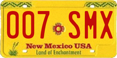 NM license plate 007SMX