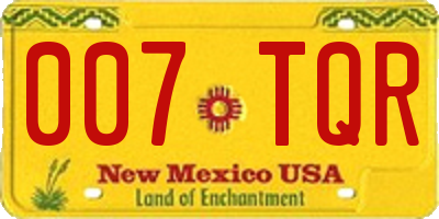 NM license plate 007TQR