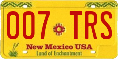 NM license plate 007TRS