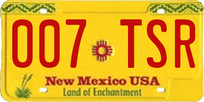 NM license plate 007TSR