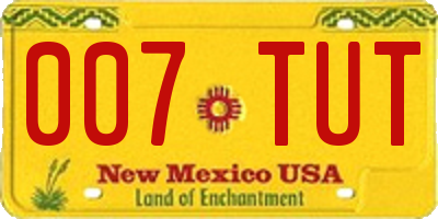 NM license plate 007TUT