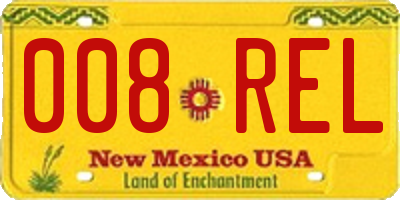 NM license plate 008REL