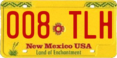 NM license plate 008TLH