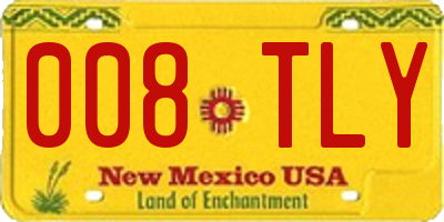 NM license plate 008TLY