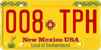 NM license plate 008TPH