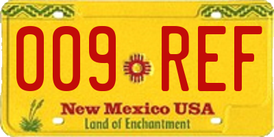 NM license plate 009REF
