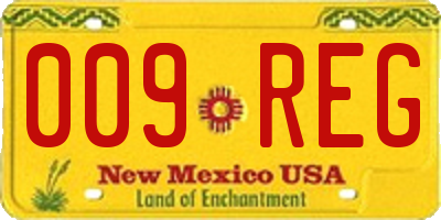 NM license plate 009REG