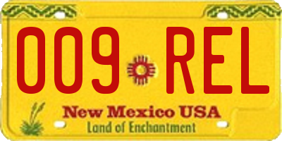 NM license plate 009REL