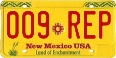 NM license plate 009REP